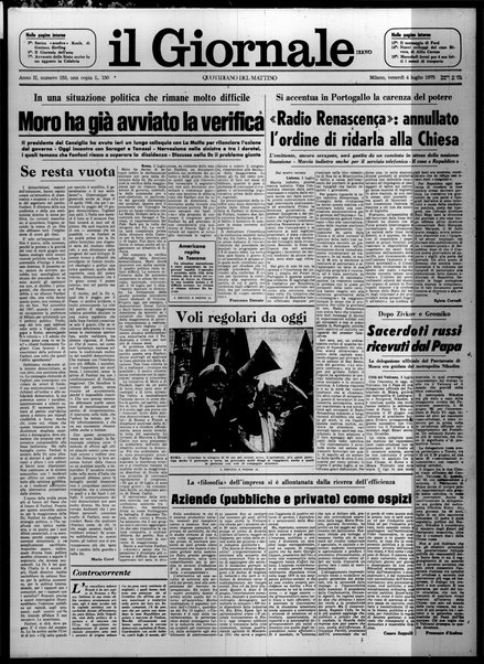 Il giornale nuovo : quotidiano del mattino